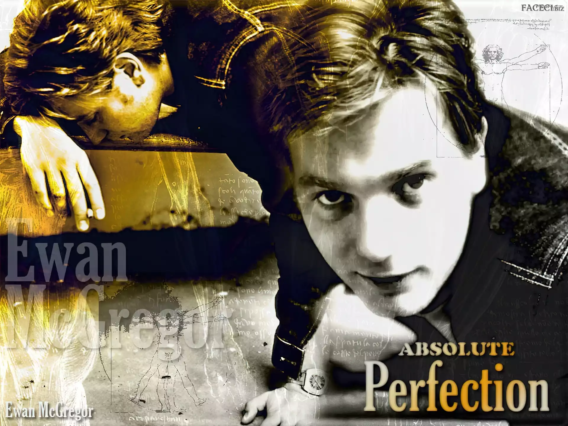 zegarek, Ewan McGregor, jasne włosy